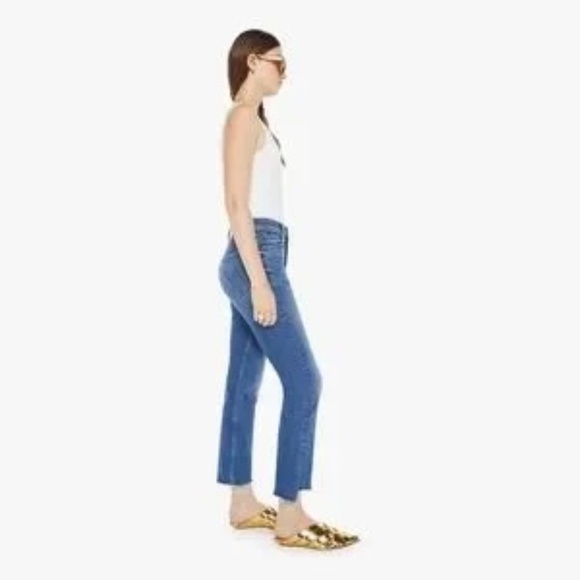 MOTHER High Waisted Rider Ankle Step Fray in Over The Top size 27 - Picture 2 of 7